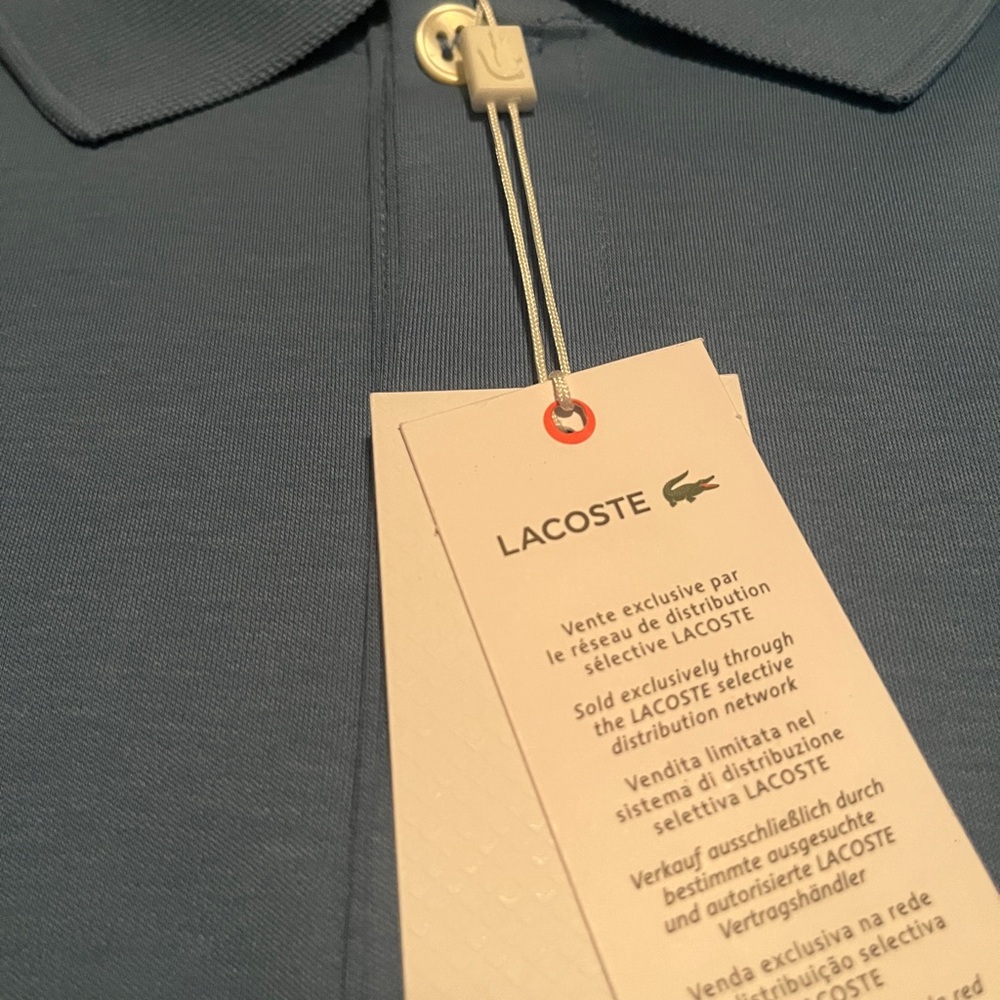 Lacoste Men's Sky Blue Polo Shirt - Picture 5 of 5
